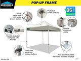 Gazebo PRO37 3x3m  Aluminium  frame with sides