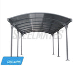 3m x 5m Extra High Aluminium Outdoor Canopy Car Port 8MM ANTI-UV Panels
