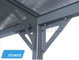 3m x 5m Extra High Aluminium Outdoor Canopy Car Port 8MM ANTI-UV Panels