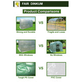 6m x 3m x 2m Strong Tunnel Greenhouses Galvanised Frame