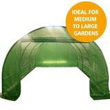 4.5m x 3m x 2 Tunnel Greenhouses Strong Galvanised Frame