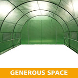 4.5m x 3m x 2 Tunnel Greenhouses Strong Galvanised Frame