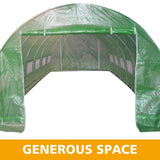 6m x 3m x 2m Strong Tunnel Greenhouses Galvanised Frame