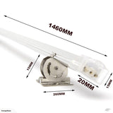 1460mm 22W 1700 Lumen Led Rigid Strip Light with Magnetic Bracket