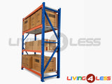 2m Tall Four Bay Heavy Duty Storage Shelving 2000H x 8000W x 600D