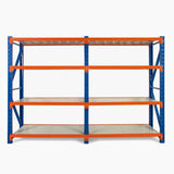 2m Tall Double Bay Heavy Duty Storage Shelving 2000H x 4000W x 600D