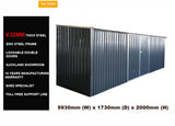 Workshop Shed 5.9m x 1.7m New Model  Colour: Grey
