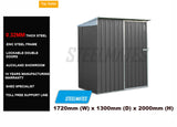 Garden Shed 1.7m x 1.3m Colour: Dark Gray