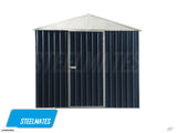 Steelmates 8ft x 8ft Garden Sheds Dark Gray