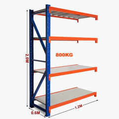 2m Tall Heavy Duty 1m Add On Shelf