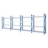 2.0m Four Bay Normal Duty Shelving  2000H X 8000W X 500D