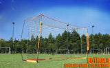 OUTROAD Portable Soccer Goal Practice Bow Style Soccer Net w/ Carry Bag(12x6 ft)
