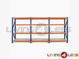 2m Tall Four Bay Heavy Duty Storage Shelving 2000H x 8000W x 600D