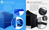 Gazebo HEX 45A 3X6M Aluminium