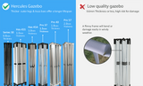 Gazebo HEX 45A 3X6M Aluminium