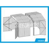 3400 x 3390 Small Garage with Swing Doors