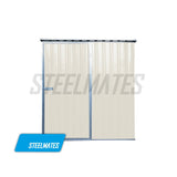 Steelmates 1.7m x 1.3m Garden Sheds Beige