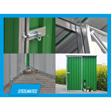 Steelmates 1.7m x 1.3m Garden Sheds Beige