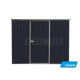 Steelmates 2.5m x 1.7m Garden Shed Gray Colour