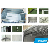 Garden Shed  3.39m x 2.55m colour:  Gray
