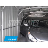 5900x3390 Medium Kitset Garage with Swing Door Color: Dark Gray