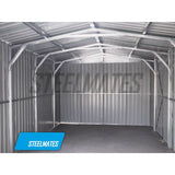 5900x3390 Medium Kitset Garage with Swing Door Color: Dark Gray