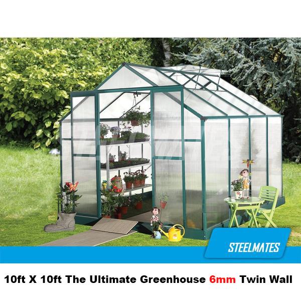 10ft X 10ft The Ultimate Greenhouse 6mm Twin Wall