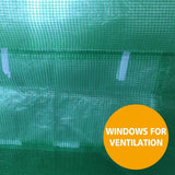3m x 2m x 2m Tunnel Greenhouses Strong Galvanised Frame