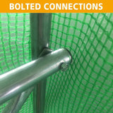 3m x 2m x 2m Tunnel Greenhouses Strong Galvanised Frame