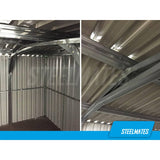 4.2m x 2.54m Garden Shed The Ranch Grey (New Design 2000mm Tall Side Wall)
