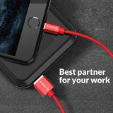 IPhone Cable ORICO High quality Braided Lightning 1m  Red Color