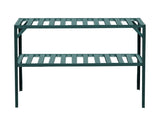 Two tier aluminium plant shelving