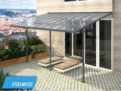 4960 L x 3050 W Aluminium Canopy, Patio cover, Carport, Lean To Pergola,8mm Roof