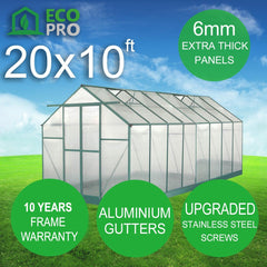 10ft X 20ft The Ultimate Greenhouse 6mm Twin Wall