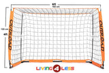 OUTROAD Portable Soccer Goal Practice Bow Style Soccer Net w/ Carry Bag (6x4 ft)