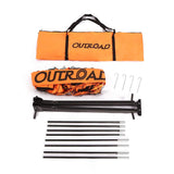 OUTROAD Portable Soccer Goal Practice Bow Style Soccer Net w/ Carry Bag (6x4 ft)