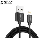IPhone Cable ORICO High quality Braided Lightning 1m  Black Color