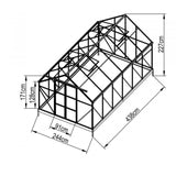 2.44M X 4.37M THE ULTIMATE GREENHOUSE 6MM TWIN WALL