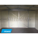 5900x3390 Medium Kitset Garage with Swing Door Color: Dark Gray