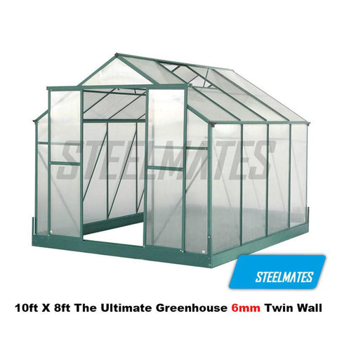 10ft X 8ft The Ultimate Greenhouse 6mm Twin Wall