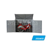 Bike Shed, Garden Storage Box, Wheelie Bin Storage, Pump Shed Cream
